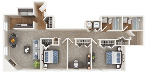 Saint Paul Floor Plan at The Mount Royal, Baltimore